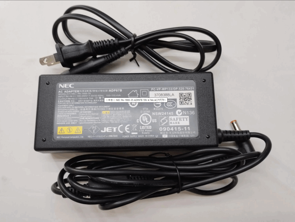 NEC PA-1900-35 ADP87B 19V 4.74A ACアダプター